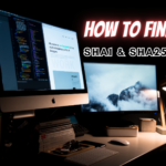 how to find SHA1 and SHA256